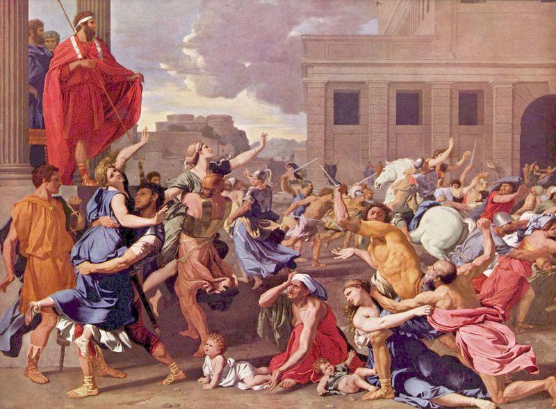 Nicolas Poussin The Rape of the Sabine Women China oil painting art